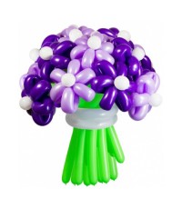 Цветы из шаров "Фиолетовая дымка" 15 шт.
