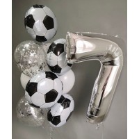 Композиция из шаров "Футбол", , 5076 р., Композиция из шаров "Футбол", , Фонтаны из шаров
