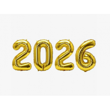 Композиция из фольгированных шаров "2026"