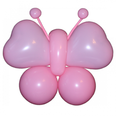 Фигура из шаров "Розовая бабочка"