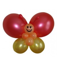 Фигура из шариков "Красная бабочка"