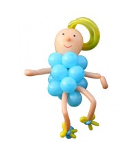 Фигура из шариков "Малышка в платье"
