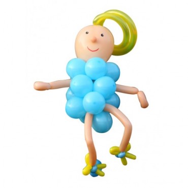 Фигура из шариков "Малышка в платье"