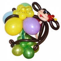 Фигура из шариков "Обезьянка", , 3390 р., Фигура из шариков "Обезьянка", , Фигуры из шаров