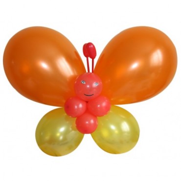 Фигура из шариков "Оранжевая бабочка"