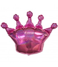Фольгированный шар "Розовая корона"