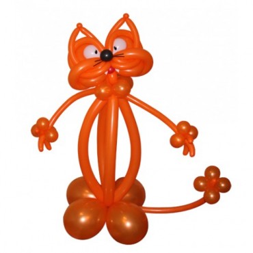 Фигура из шаров "Рыжий кот"