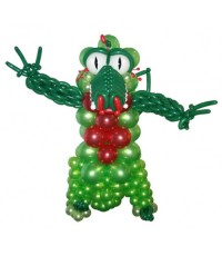 Фигура из шаров "Зеленый дракон"
