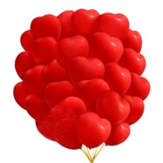 Шары с гелием "Красные сердца " (30 см) 25 шт. Очень классные 