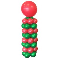 Стойка новогодняя из  шаров 2 цвета + метровый шар, , 2690 р., Колонна нг, , Новый год