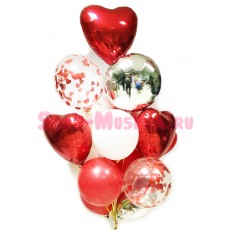 Композиция из шаров "with love" 17 шт.