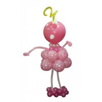 Фигура из шаров "Розовая ляля", , 3790 р., Фигура из шаров "Розовая ляля", , Фигуры из шаров