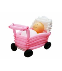Фигура из шаров "Младенец в коляске"