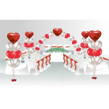 Пакет для оформления свадебного зала "Сердца любви"
