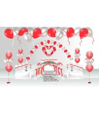 Пакет для оформления праздничного зала "Любовь в сердце"